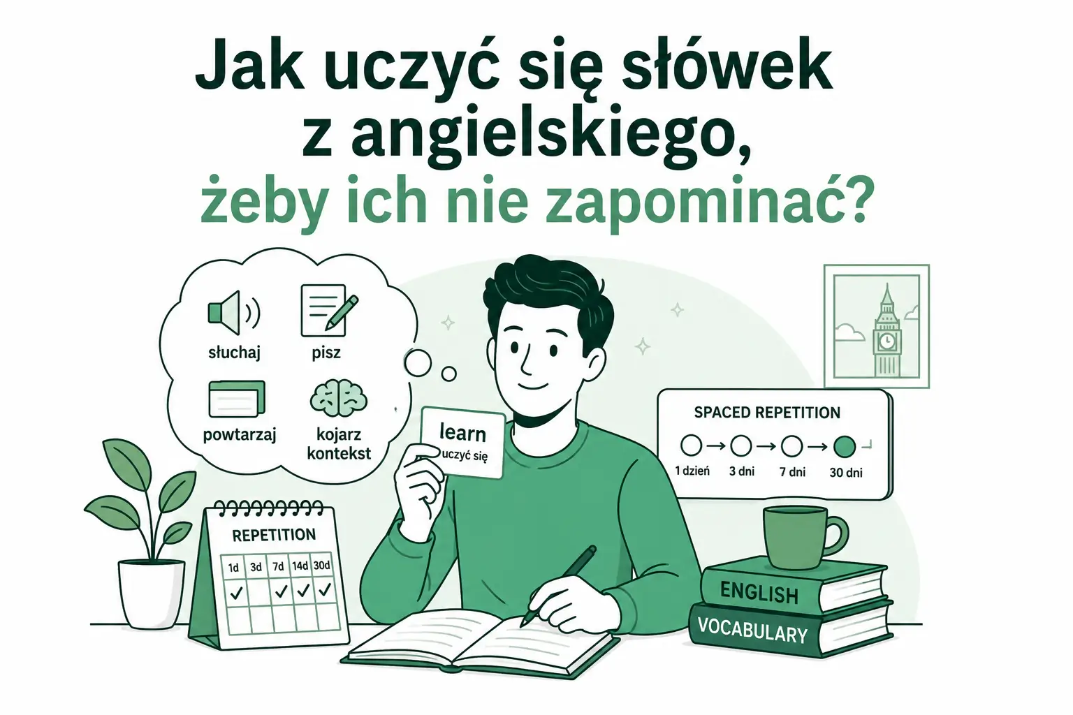Jak uczyć się słówek z angielskiego, żeby ich nie zapominać?
